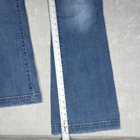 Torrid Bombshell Flare Jeans Premium Stretch High-Rise Womens 18 Tall 36x33 Blue - Picture 6 of 14